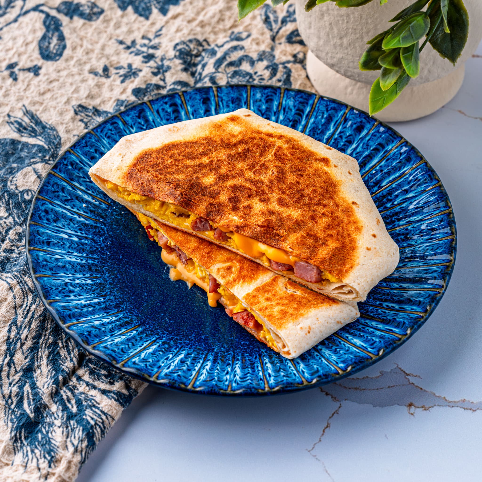 Ham Egg & Cheese Breakfast Crunchwraps