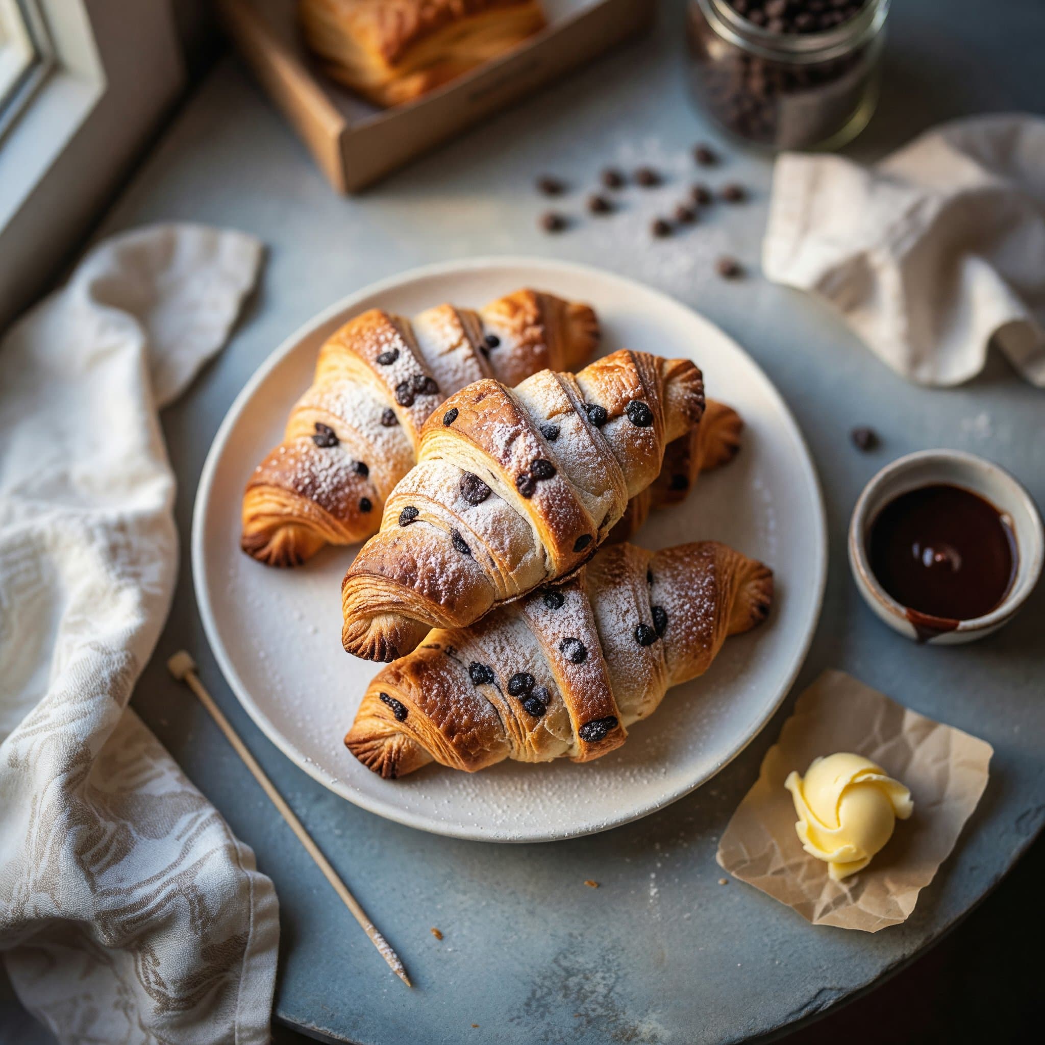 3 Ingredient Chocolate Croissants