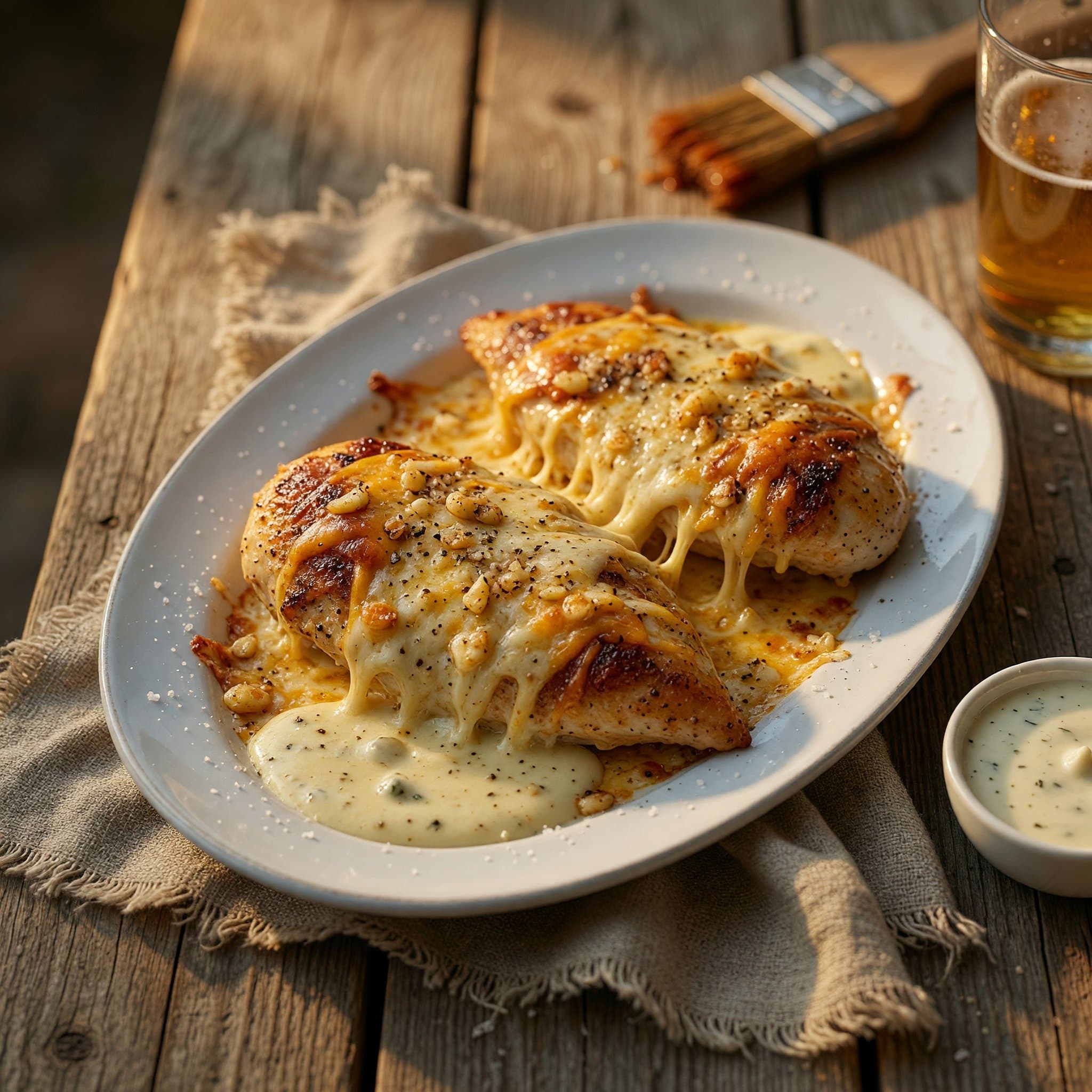 Cheesy Garlic Butter Chicken