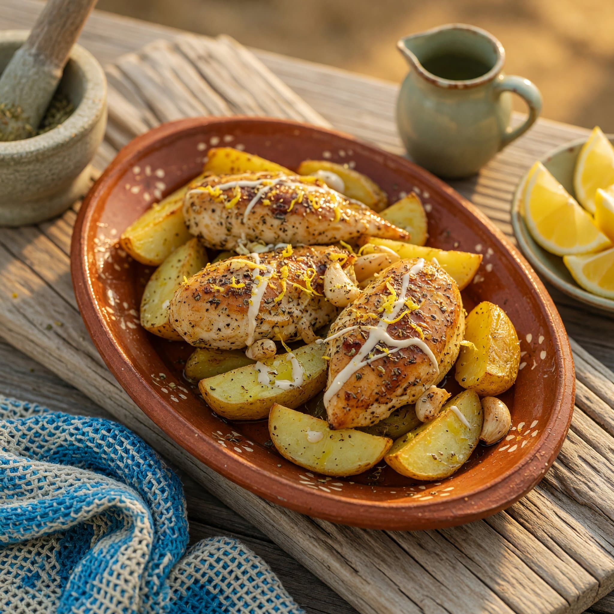 Greek Lemon Chicken and Potatoes