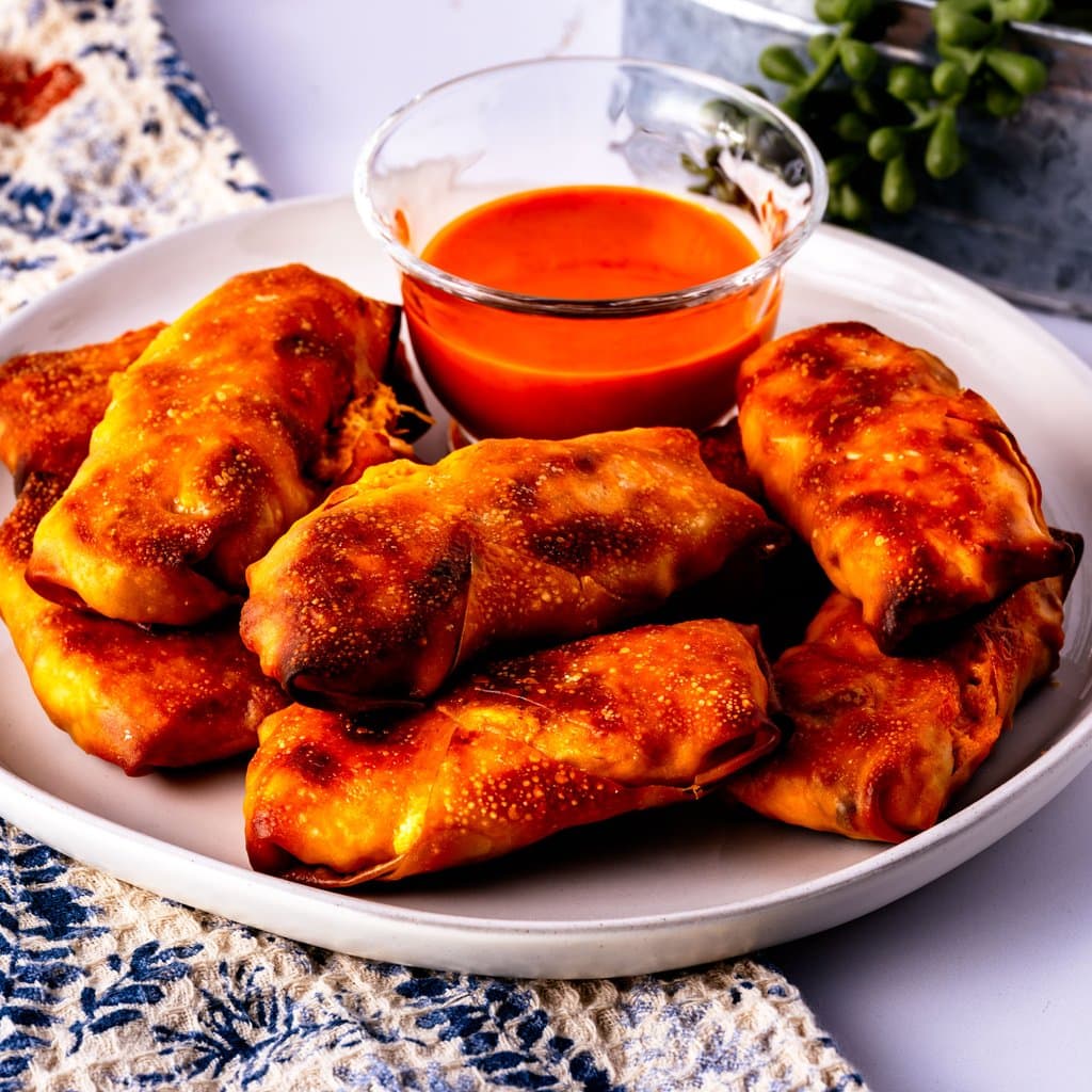 Buffalo Chicken Egg Rolls